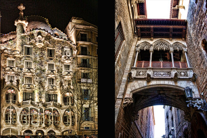 Antoni Gaudi. Barcelono, Spain